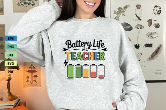 Battery Life Teacher Graphics for Crafts