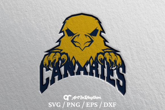 Canaries Mascot SVG: Graphics for Crafts