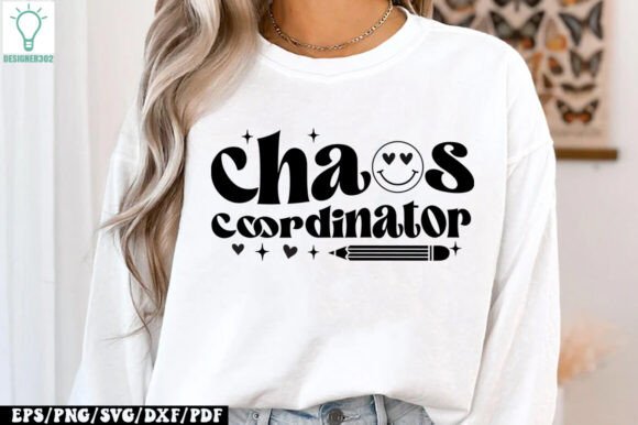 Chaos Coordinator Retro SVG for Crafts & Graphics