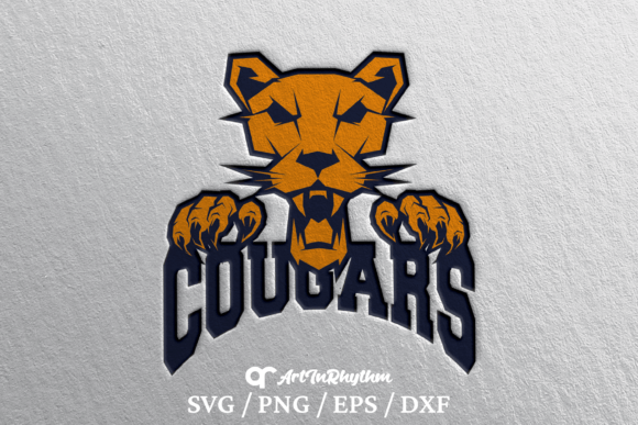 Cougar Mascot SVG for Crafts & Graphics
