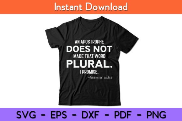 Grammar Police Gift: Graphics for Crafts