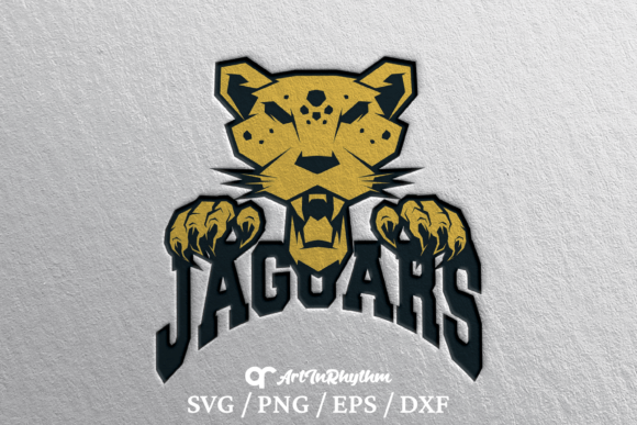 Jaguars Mascot SVG: Graphics for Crafts