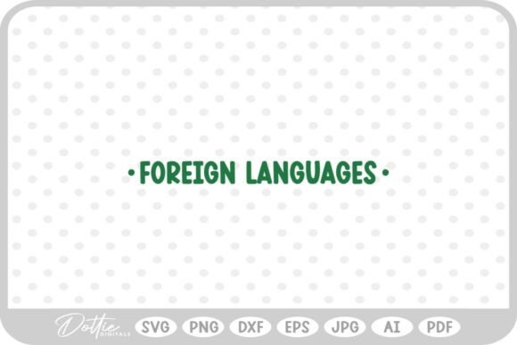 Language School Graphics for Crafts & Web