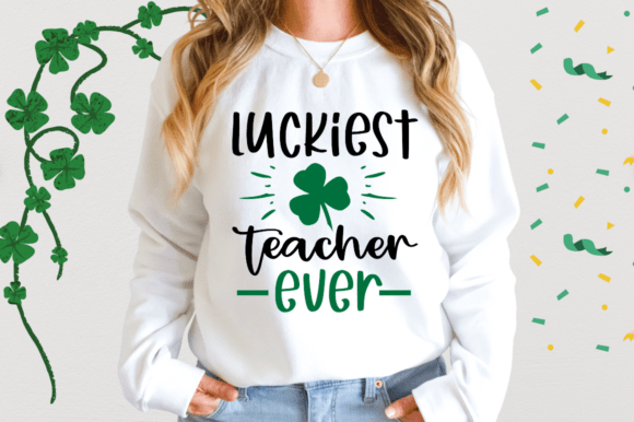 Luckiest Teacher SVG for Crafts & Graphics