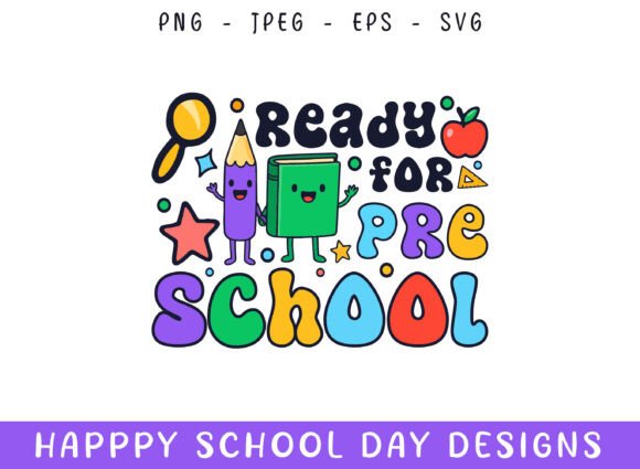 Ready for Pre School Kindergarten Days Graphics & Crafts